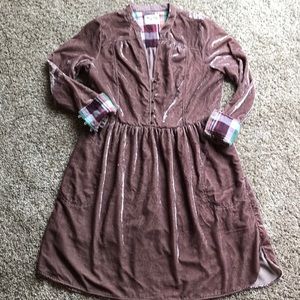 Holding Horses Crushed Velvet Dress